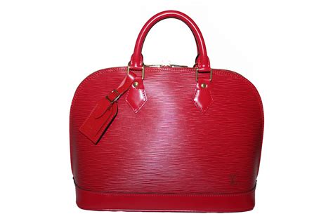 do real louis vuitton purses have red inside|louis vuitton alma epi black.